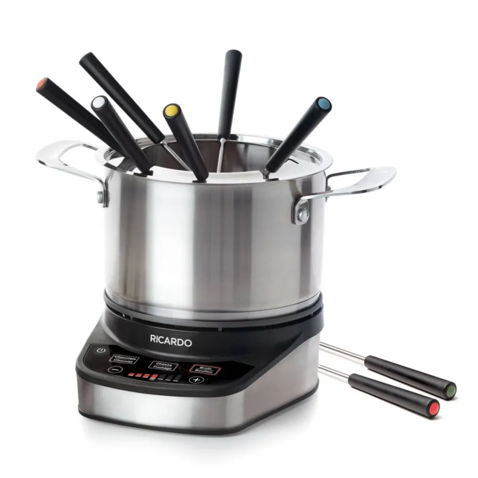 Ricardo Cuisine Accessoires À Fondue | Ensemble À Fondue-Ensemble à fondue électrique RICARDO (11 pièces)