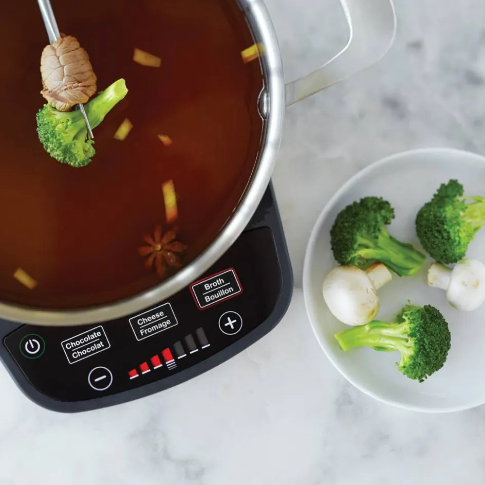 Ricardo Cuisine Accessoires À Fondue | Ensemble À Fondue-Ensemble à fondue électrique RICARDO (11 pièces)