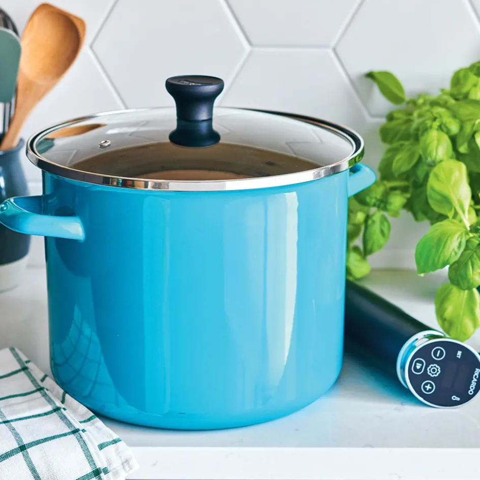 Ricardo Cuisine Poêles Et Casseroles | Cuiseur De Précision-Marmite émaillée 11.6 qt/11L RICARDO