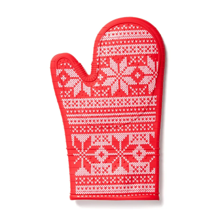 Ricardo Cuisine Mitaines Et Gants De Cuisine-Mitaine pour le four en silicone à motif de flocons de neige de Noël RICARDO